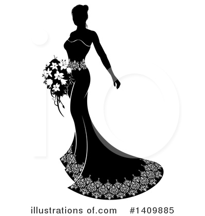 Royalty-Free (RF) Bride Clipart Illustration by AtStockIllustration - Stock Sample #1409885