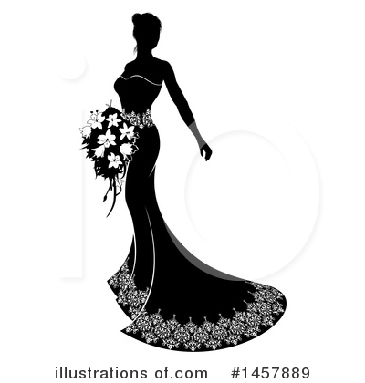 Royalty-Free (RF) Bride Clipart Illustration by AtStockIllustration - Stock Sample #1457889