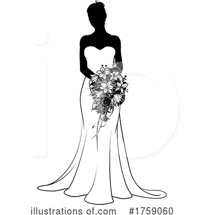 Royalty-Free (RF) Bride Clipart Illustration by AtStockIllustration - Stock Sample #1759060