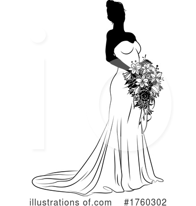 Royalty-Free (RF) Bride Clipart Illustration by AtStockIllustration - Stock Sample #1760302
