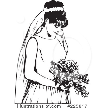 Royalty-Free (RF) Bride Clipart Illustration by David Rey - Stock Sample #225817