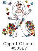 Bride Clipart #30327 by LaffToon
