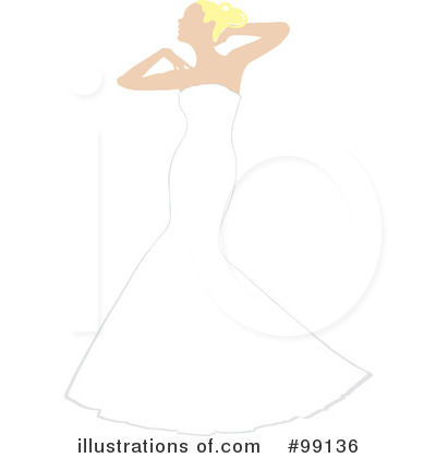 Royalty-Free (RF) Bride Clipart Illustration by Pams Clipart - Stock Sample #99136