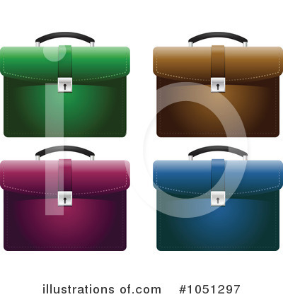 Royalty-Free (RF) Briefcase Clipart Illustration by elaineitalia - Stock Sample #1051297