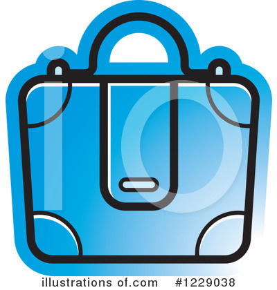Royalty-Free (RF) Briefcase Clipart Illustration by Lal Perera - Stock Sample #1229038
