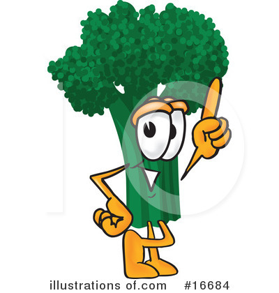 Broccoli Character Clipart #16684 by Toons4Biz