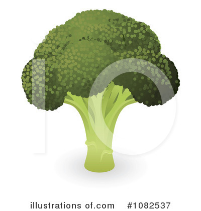 Royalty-Free (RF) Broccoli Clipart Illustration by AtStockIllustration - Stock Sample #1082537