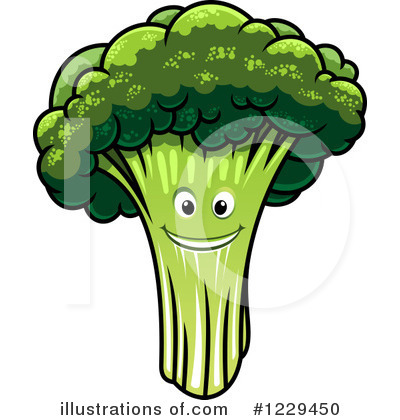 Royalty-Free (RF) Broccoli Clipart Illustration by Vector Tradition SM - Stock Sample #1229450