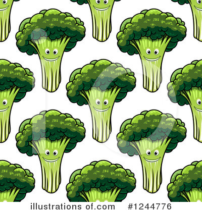 Royalty-Free (RF) Broccoli Clipart Illustration by Vector Tradition SM - Stock Sample #1244776