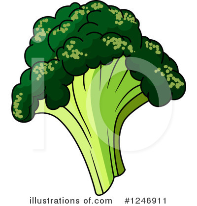 Royalty-Free (RF) Broccoli Clipart Illustration by Vector Tradition SM - Stock Sample #1246911