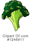 Broccoli Clipart #1246911 by Vector Tradition SM