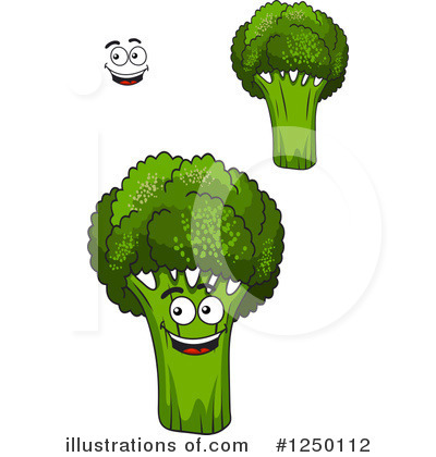 Royalty-Free (RF) Broccoli Clipart Illustration by Vector Tradition SM - Stock Sample #1250112