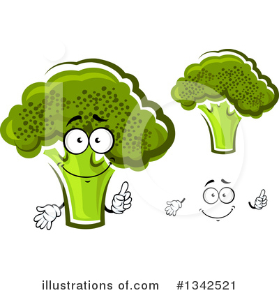 Royalty-Free (RF) Broccoli Clipart Illustration by Vector Tradition SM - Stock Sample #1342521