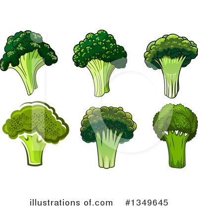 Royalty-Free (RF) Broccoli Clipart Illustration by Vector Tradition SM - Stock Sample #1349645