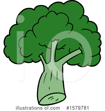 Royalty-Free (RF) Broccoli Clipart Illustration by lineartestpilot - Stock Sample #1579781