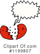 Broken Heart Clipart #1199807 by lineartestpilot
