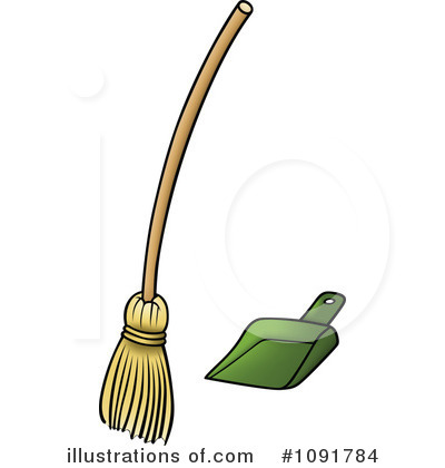 Royalty-Free (RF) Broom Clipart Illustration by dero - Stock Sample #1091784