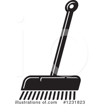Royalty-Free (RF) Broom Clipart Illustration by Lal Perera - Stock Sample #1231823