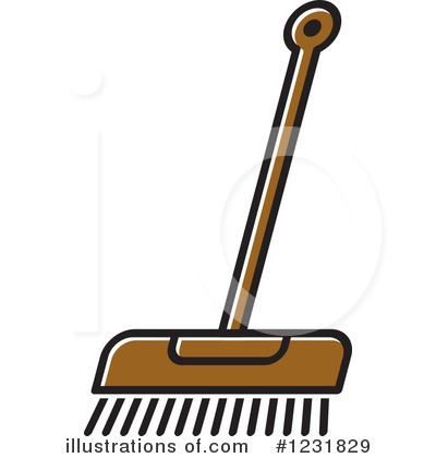 Broom Clipart #1231829 by Lal Perera
