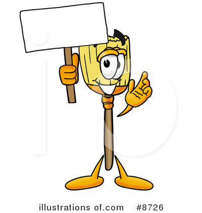 Royalty-Free (RF) Broom Clipart Illustration by Mascot Junction - Stock Sample #8726