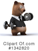 Brown Business Bear Clipart #1342820 by Julos