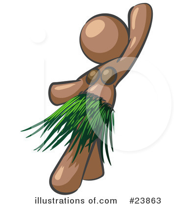 Hula Dancers Clipart #23863 by Leo Blanchette