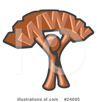 Royalty-Free (RF) Brown Collection Clipart Illustration by Leo Blanchette - Stock Sample #24005