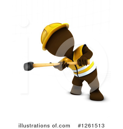 Royalty-Free (RF) Brown Man Clipart Illustration by KJ Pargeter - Stock Sample #1261513