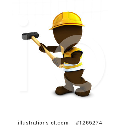 Royalty-Free (RF) Brown Man Clipart Illustration by KJ Pargeter - Stock Sample #1265274