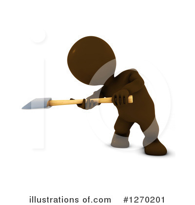 Royalty-Free (RF) Brown Man Clipart Illustration by KJ Pargeter - Stock Sample #1270201