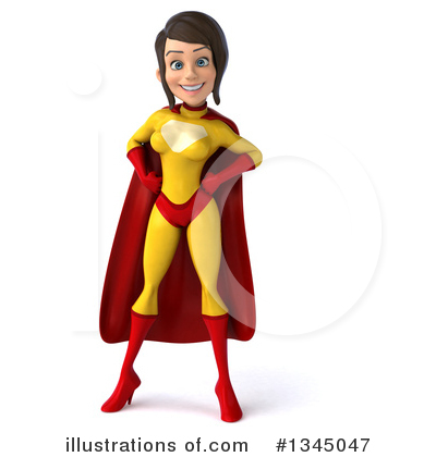 Yellow And Red Super Hero Clipart #1345047 by Julos