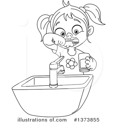 Royalty-Free (RF) Brushing Teeth Clipart Illustration by yayayoyo - Stock Sample #1373855