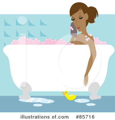 Royalty-Free (RF) Bubble Bath Clipart Illustration by Rosie Piter - Stock Sample #85716