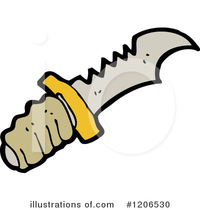 Royalty-Free (RF) Buck Knife Clipart Illustration by lineartestpilot - Stock Sample #1206530