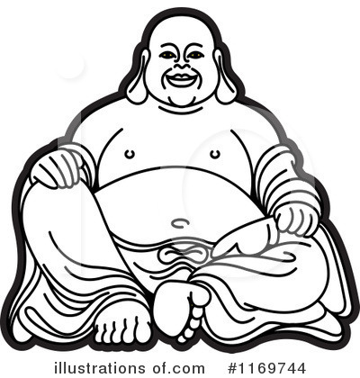 Royalty-Free (RF) Buddha Clipart Illustration by Lal Perera - Stock Sample #1169744