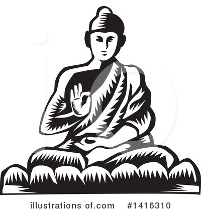 Buddha Clipart #1416310 by patrimonio