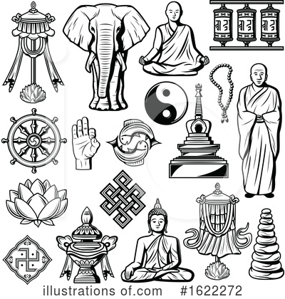 Royalty-Free (RF) Buddhism Clipart Illustration by Vector Tradition SM - Stock Sample #1622272