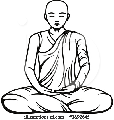 Royalty-Free (RF) Buddhism Clipart Illustration by Vector Tradition SM - Stock Sample #1692645