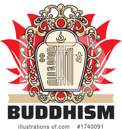 Royalty-Free (RF) Buddhism Clipart Illustration by Vector Tradition SM - Stock Sample #1740091