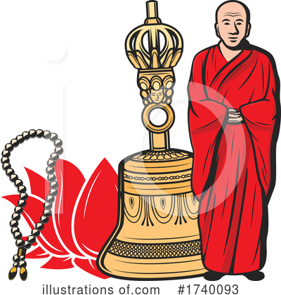 Royalty-Free (RF) Buddhism Clipart Illustration by Vector Tradition SM - Stock Sample #1740093
