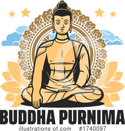 Royalty-Free (RF) Buddhism Clipart Illustration by Vector Tradition SM - Stock Sample #1740097