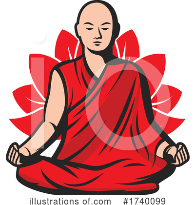 Royalty-Free (RF) Buddhism Clipart Illustration by Vector Tradition SM - Stock Sample #1740099