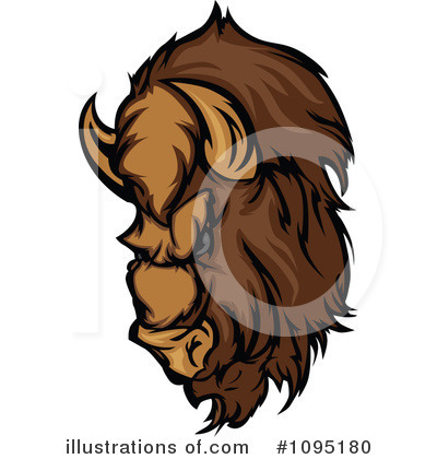 Royalty-Free (RF) Buffalo Clipart Illustration by Chromaco - Stock Sample #1095180
