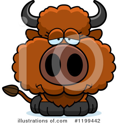 Royalty-Free (RF) Buffalo Clipart Illustration by Cory Thoman - Stock Sample #1199442