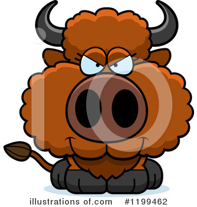 Royalty-Free (RF) Buffalo Clipart Illustration by Cory Thoman - Stock Sample #1199462