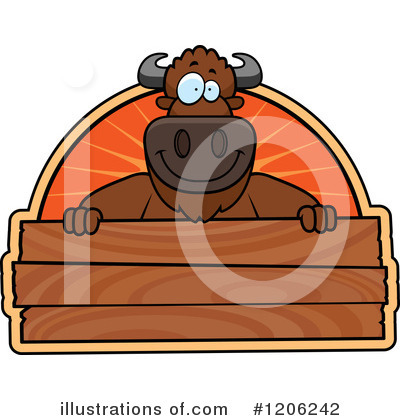 Royalty-Free (RF) Buffalo Clipart Illustration by Cory Thoman - Stock Sample #1206242