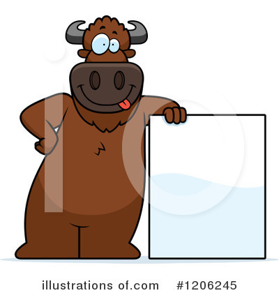 Royalty-Free (RF) Buffalo Clipart Illustration by Cory Thoman - Stock Sample #1206245