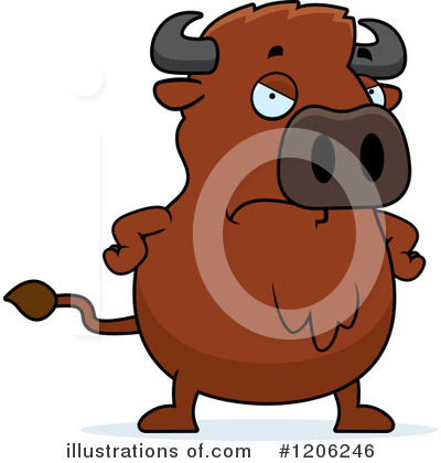 Royalty-Free (RF) Buffalo Clipart Illustration by Cory Thoman - Stock Sample #1206246
