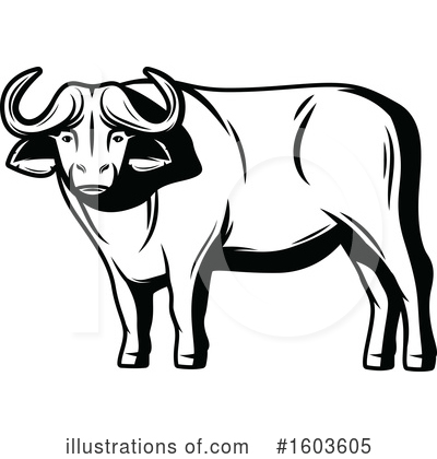 Buffalo Clipart #1603605 by Vector Tradition SM