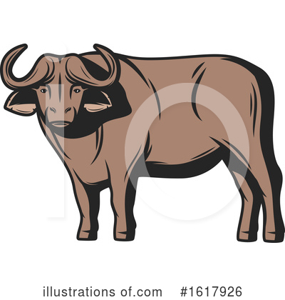 Buffalo Clipart #1617926 by Vector Tradition SM